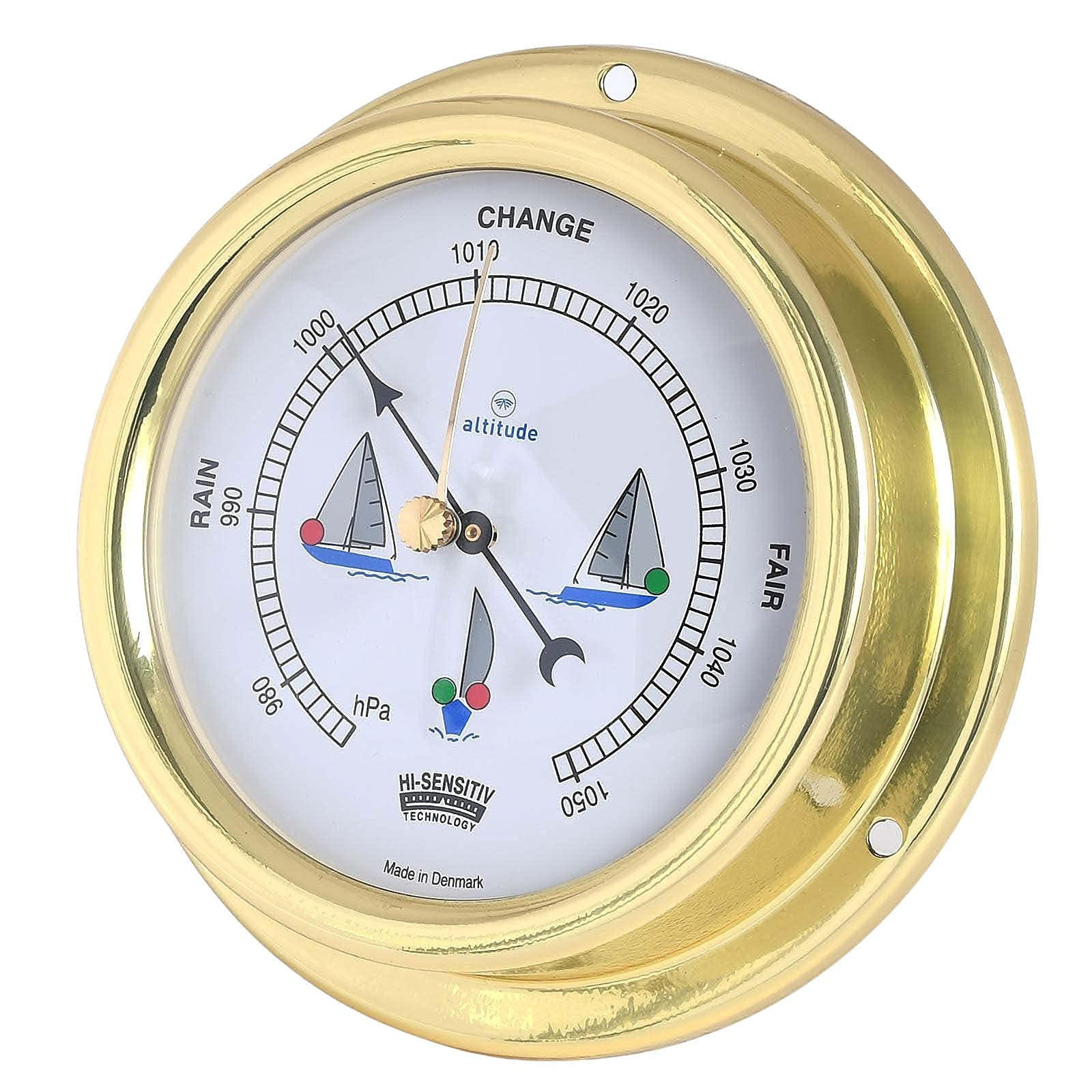 Delite 858buk Altitude Baromètre laiton 125 mm x 40 mm