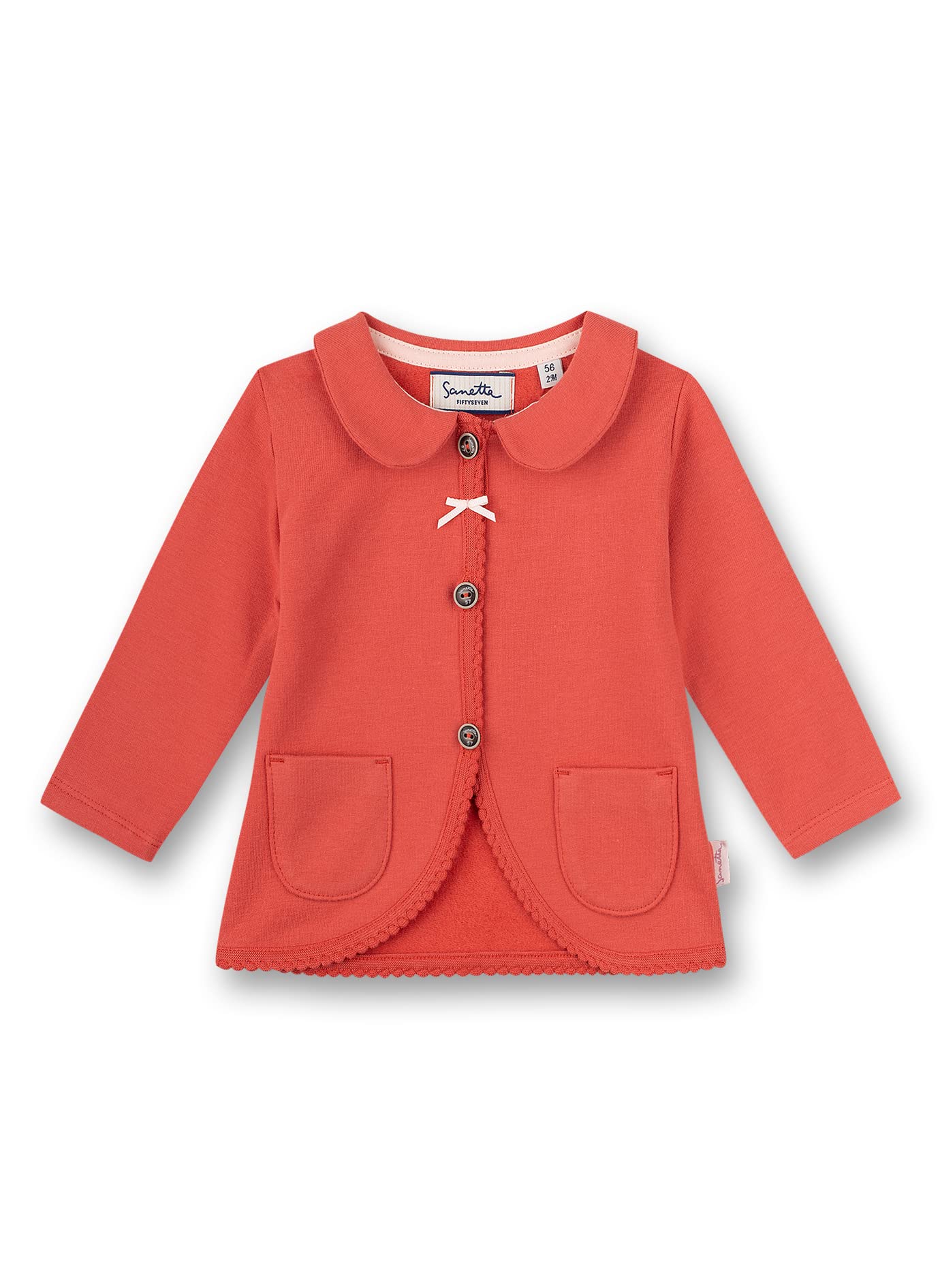 Sanetta Baby - Mädchen Sweatjacke Rot Strickjacke (1er Pack)