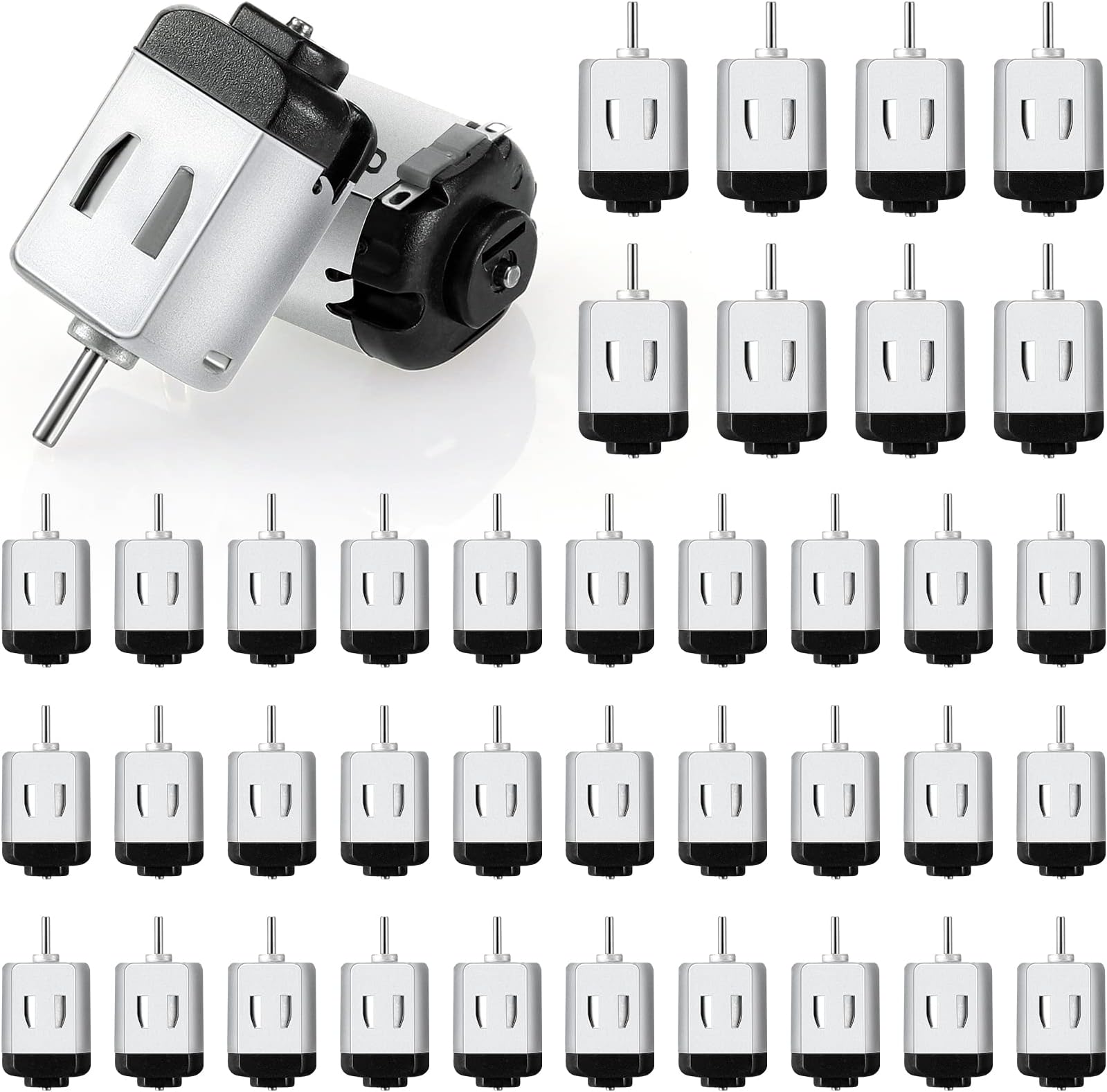 Coume 40 Pack Dc Motor 1.5-3v 23000rpm Mini Hobby Electric Motor High Speed Torque for DIY Remote Control Toy Car Science Experiments