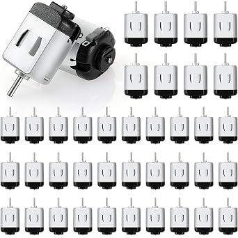 Coume 40 Pack Mini DC Motors 1.5-3V 23000RPM High Speed Torque for DIY