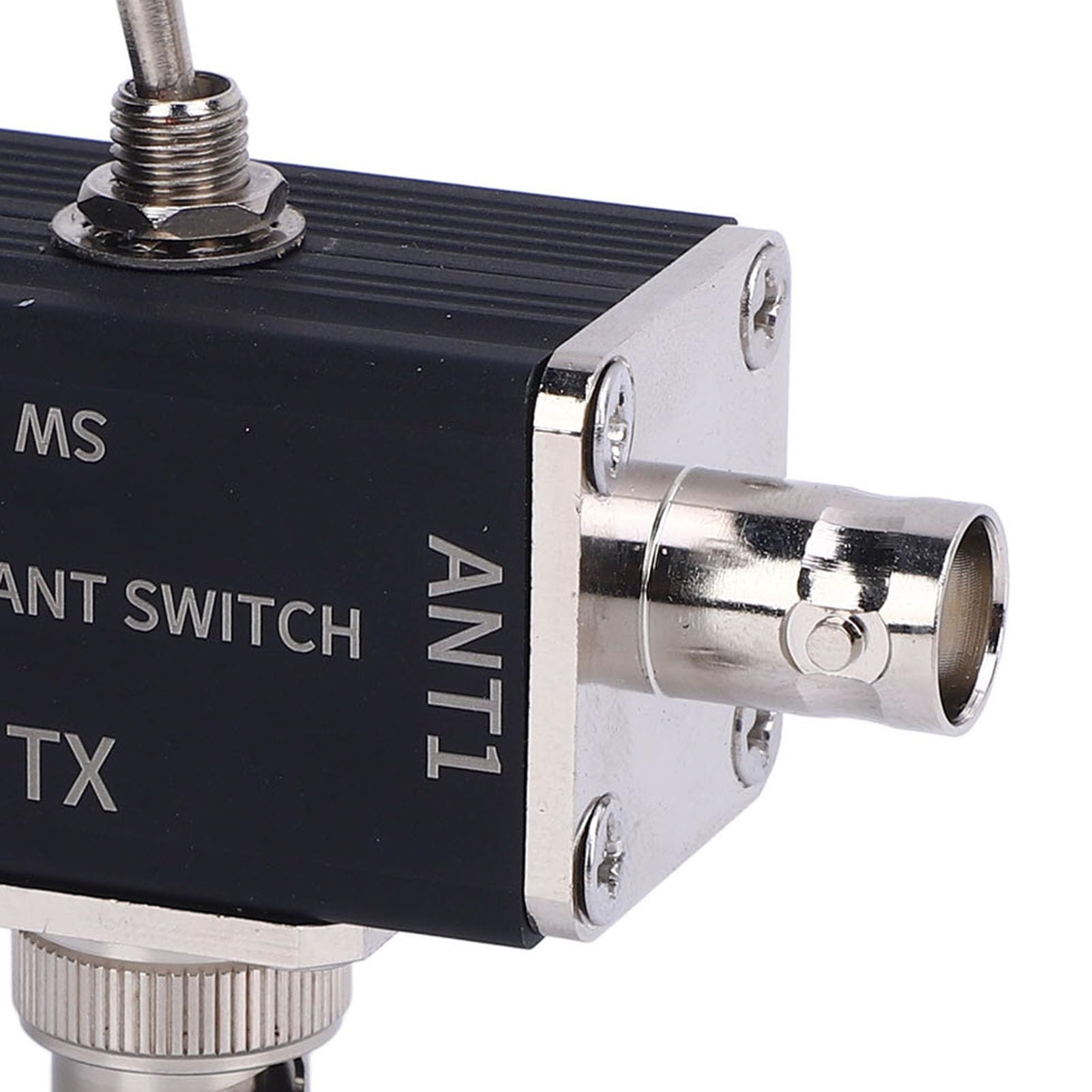 Continción Coaxial de Antena de Jamón CB 2 Formas, Conmutación Coaxial de 2 Posición con Conector BNC 100W 1 a 30MHz Rango, 1 Entrada 2 Salida