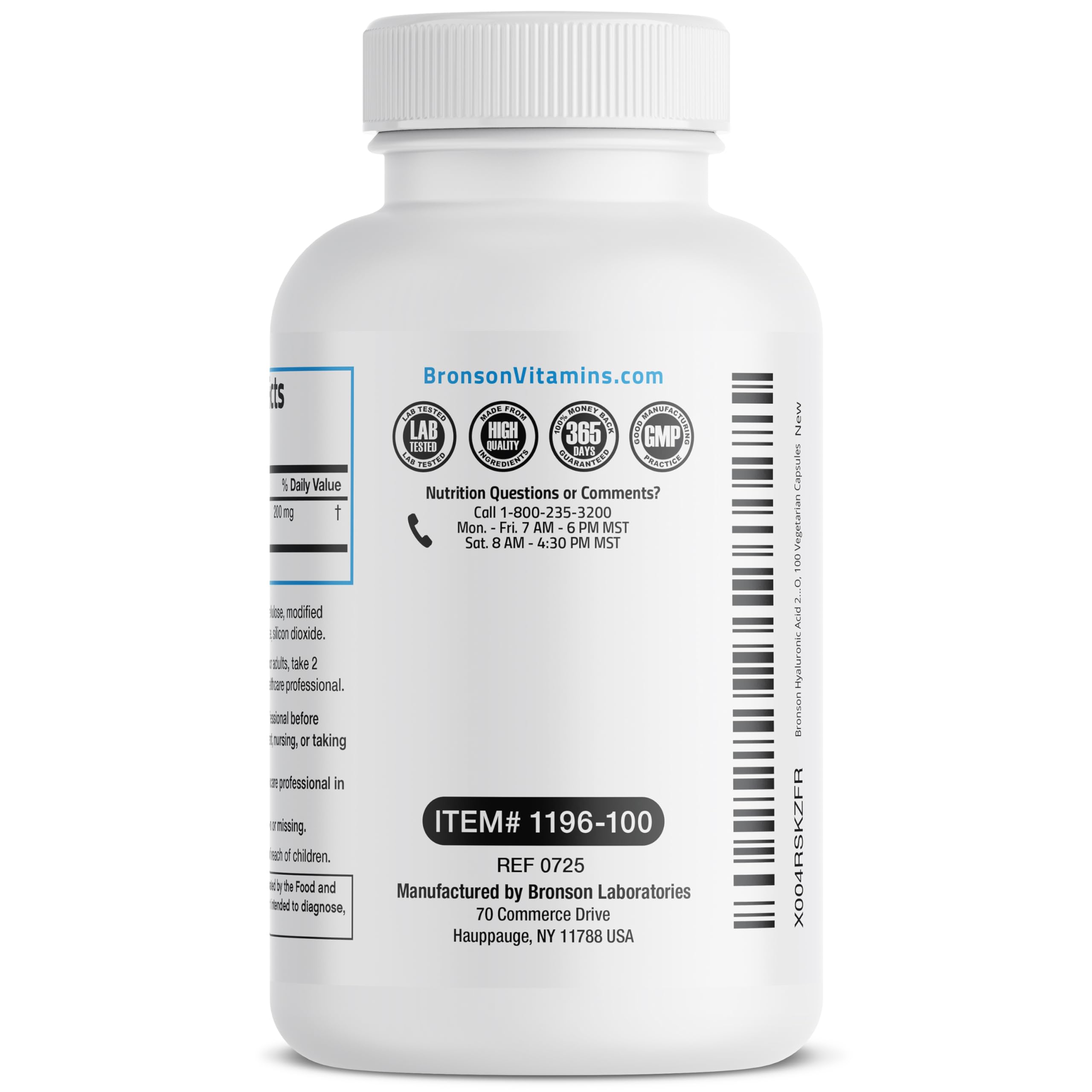 Bronson Hyaluronic Acid 200 mg as Sodium Hyaluronate, 100 Capsules — Amazon image 7