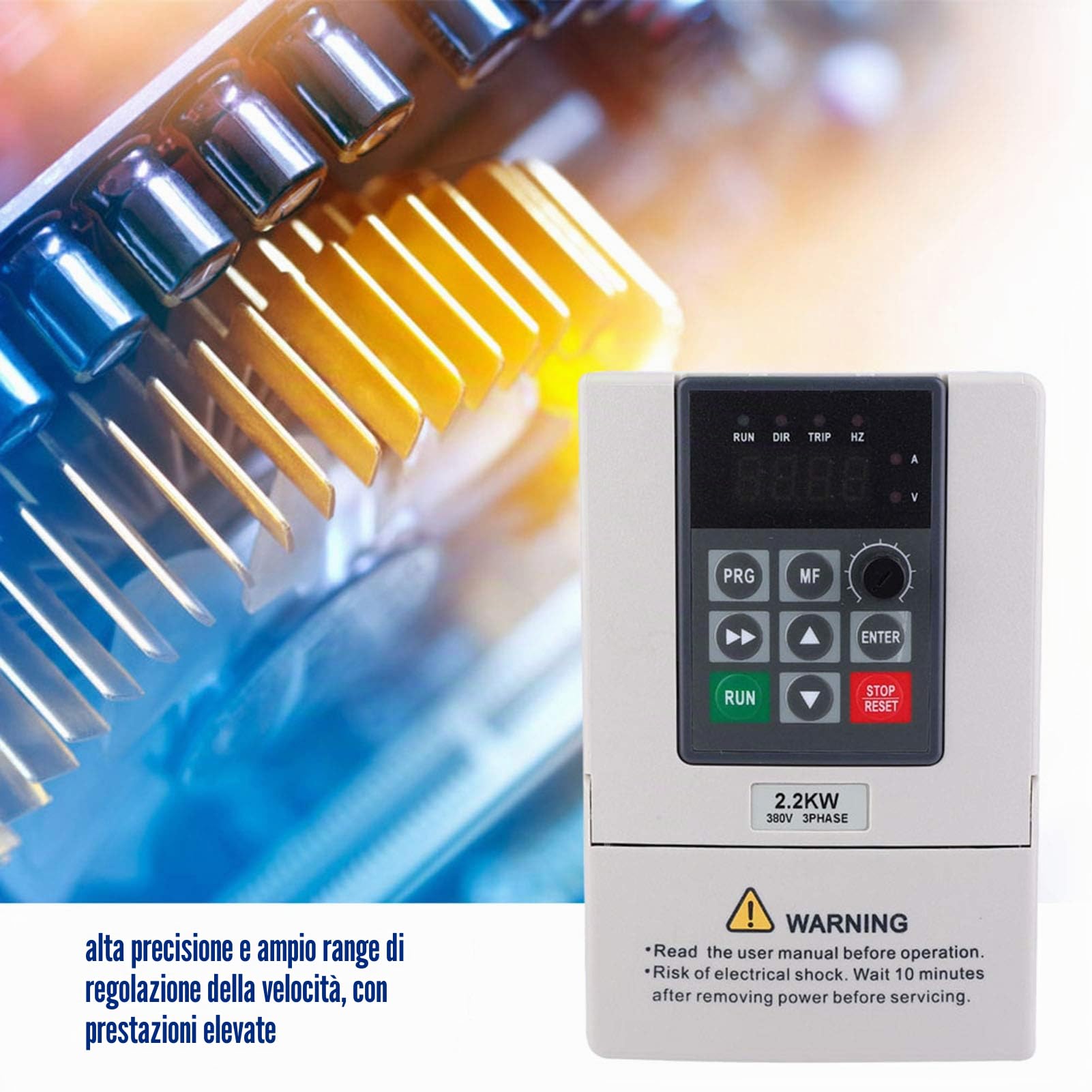 Inverter 2.2KW 380V Inverter a frequenza variabile trifase VFD per uscita trifase Ingresso controllo velocità motore Convertitore di ingresso