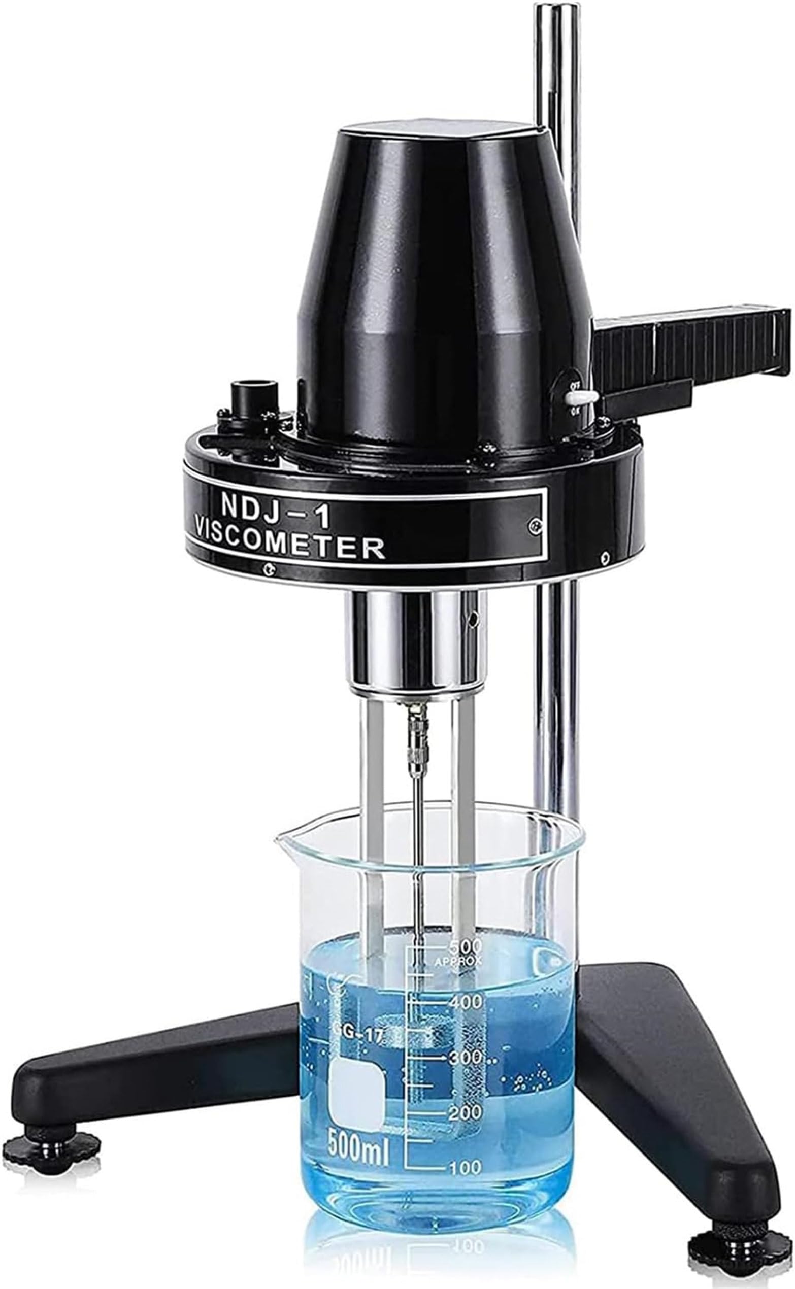 Viscosímetro Rotacional De Laboratorio, 4 Rotores, Medidor De Viscosidad Rotativa De Laboratorio, Fluidímetro Con Precisión De ±5%, Rango De 1 a 100000 Mpa·s, Para Pinturas, Adhesivos Y Cosméticos.