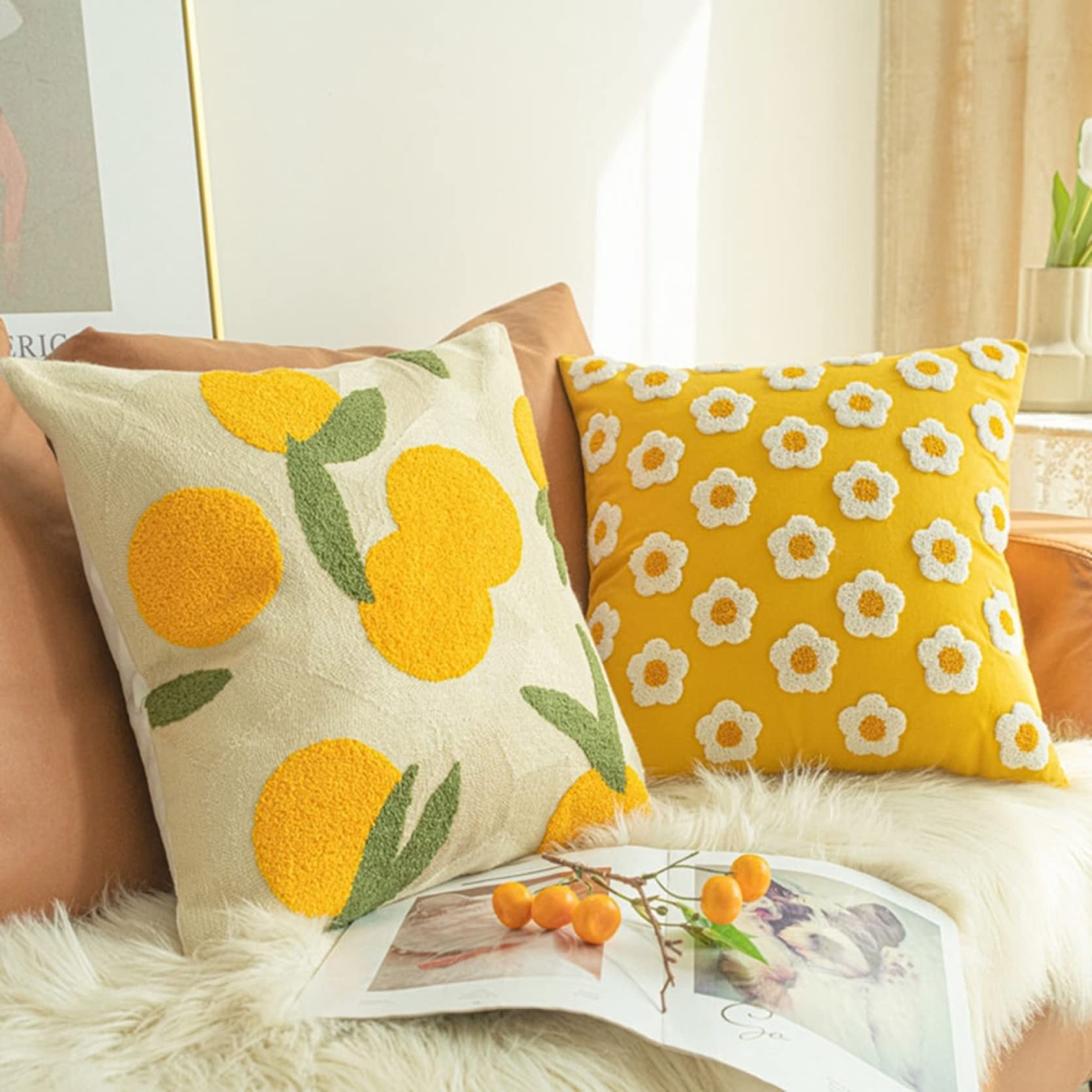 Amazon.co.jp: クッションカバー 45 45 おしゃれ 北欧 可愛い 座布団