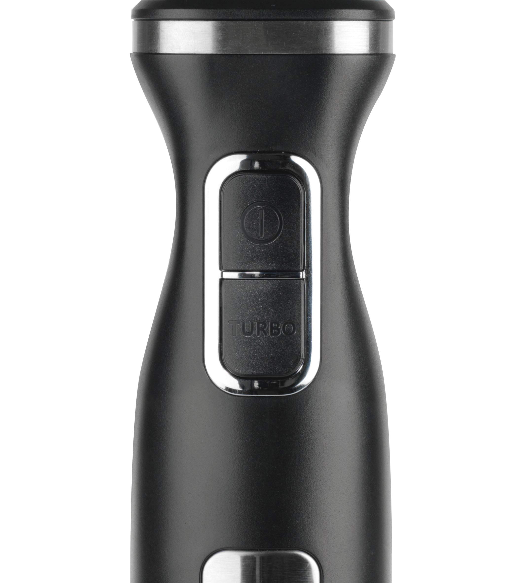 Lacor 61682 - Batidora eléctrica PRO con vaso mezclador de base - Cocina | En acero inox 18/10, tritura y bate sin esfuerzo; libre de BPA, base antideslizante, práctico y fácil de guardar