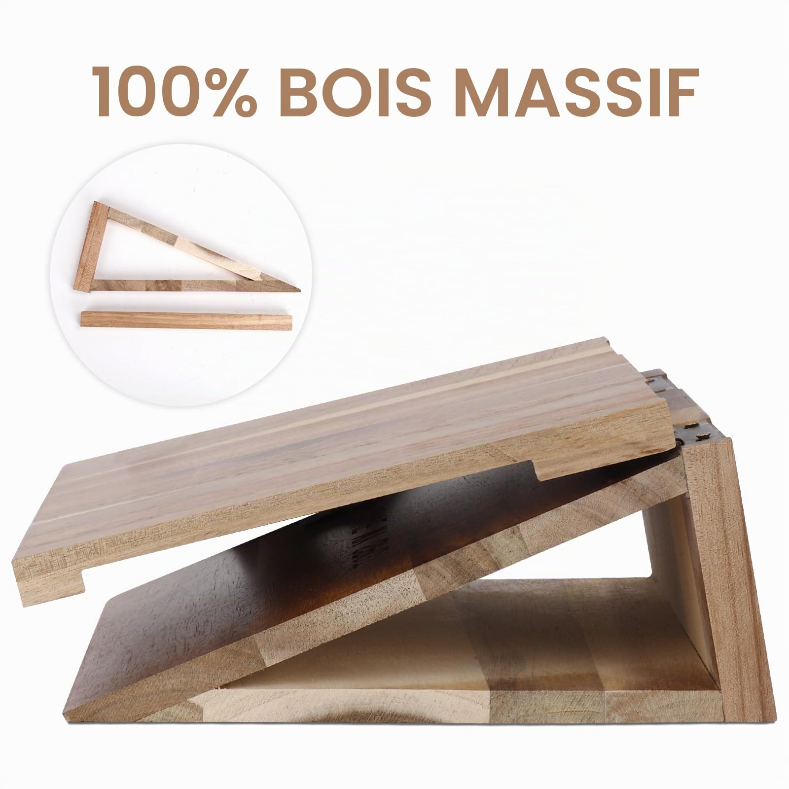 Support de livre en bois pour repose-page, valet de lecture unique avec tasse, lunettes et porte-stylo, idée cadeau pour les amateurs de livres