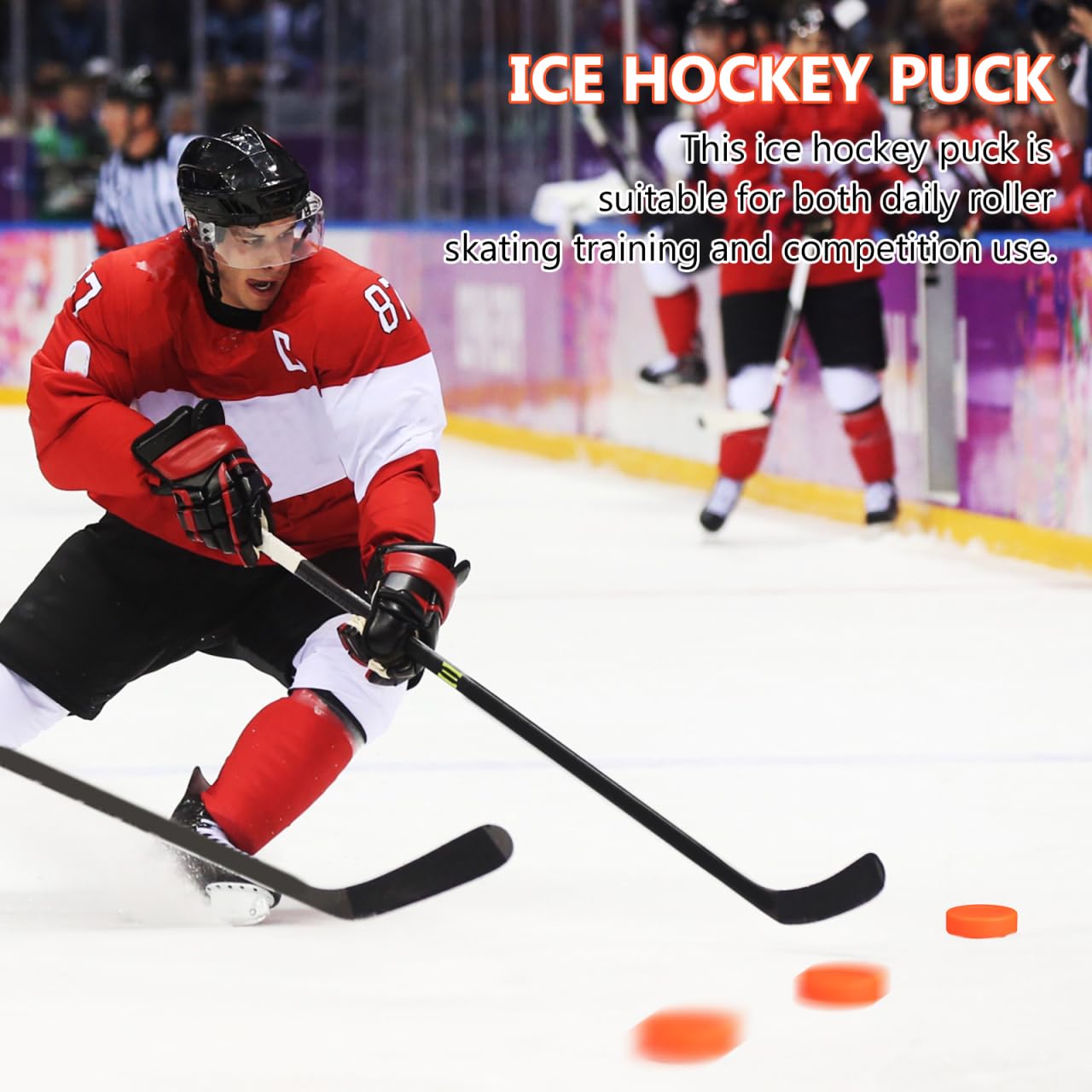 BESPORTBLE Lot de 4 Sacs d'entraînement en Caoutchouc pour Hockey sur Glace