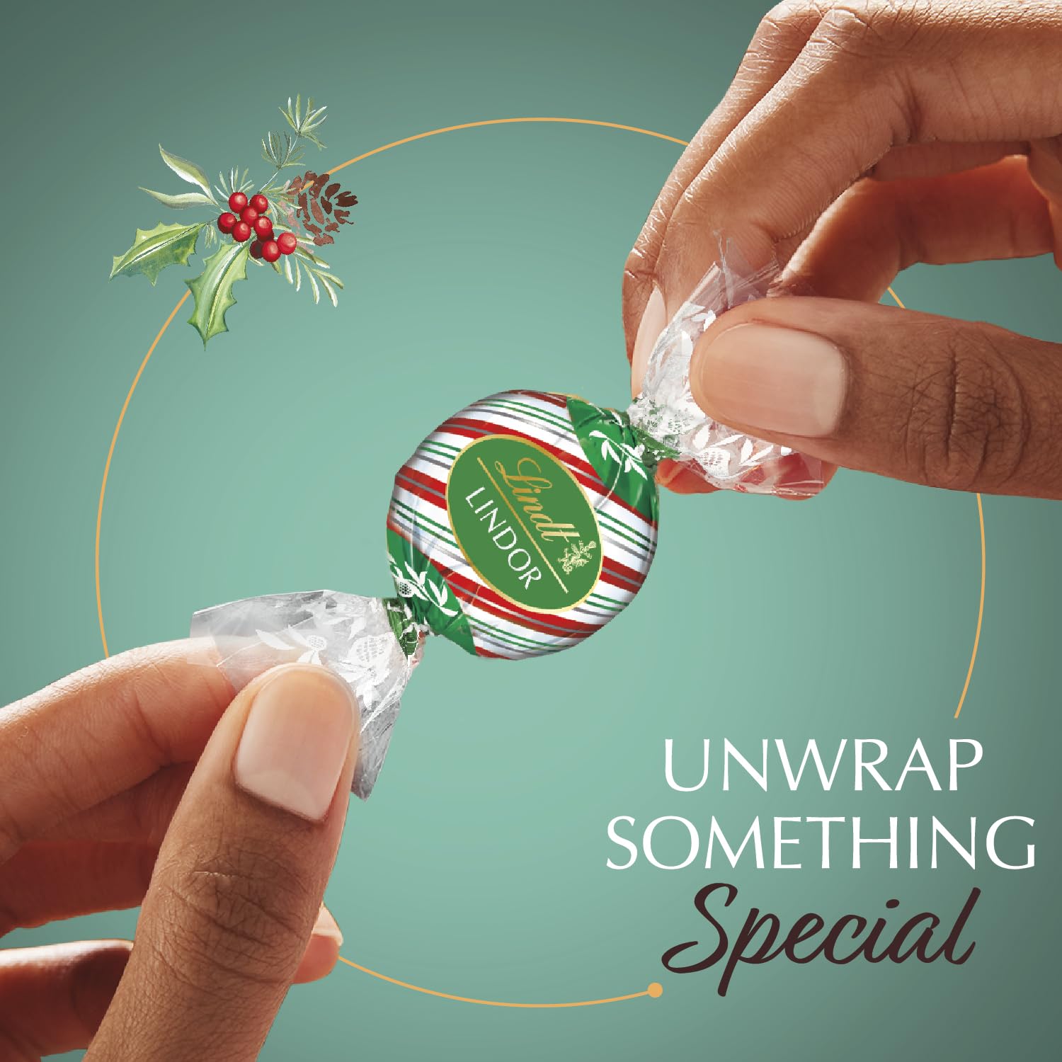 Lindt LINDOR Assorted Chocolate Candy Truffles, Chocolate with Smooth, Melting Truffle Center, 15.2 oz. Bag: Assorted Peppermint Chocolate Holiday Bag 15.2 Ounce (Pack of 2)