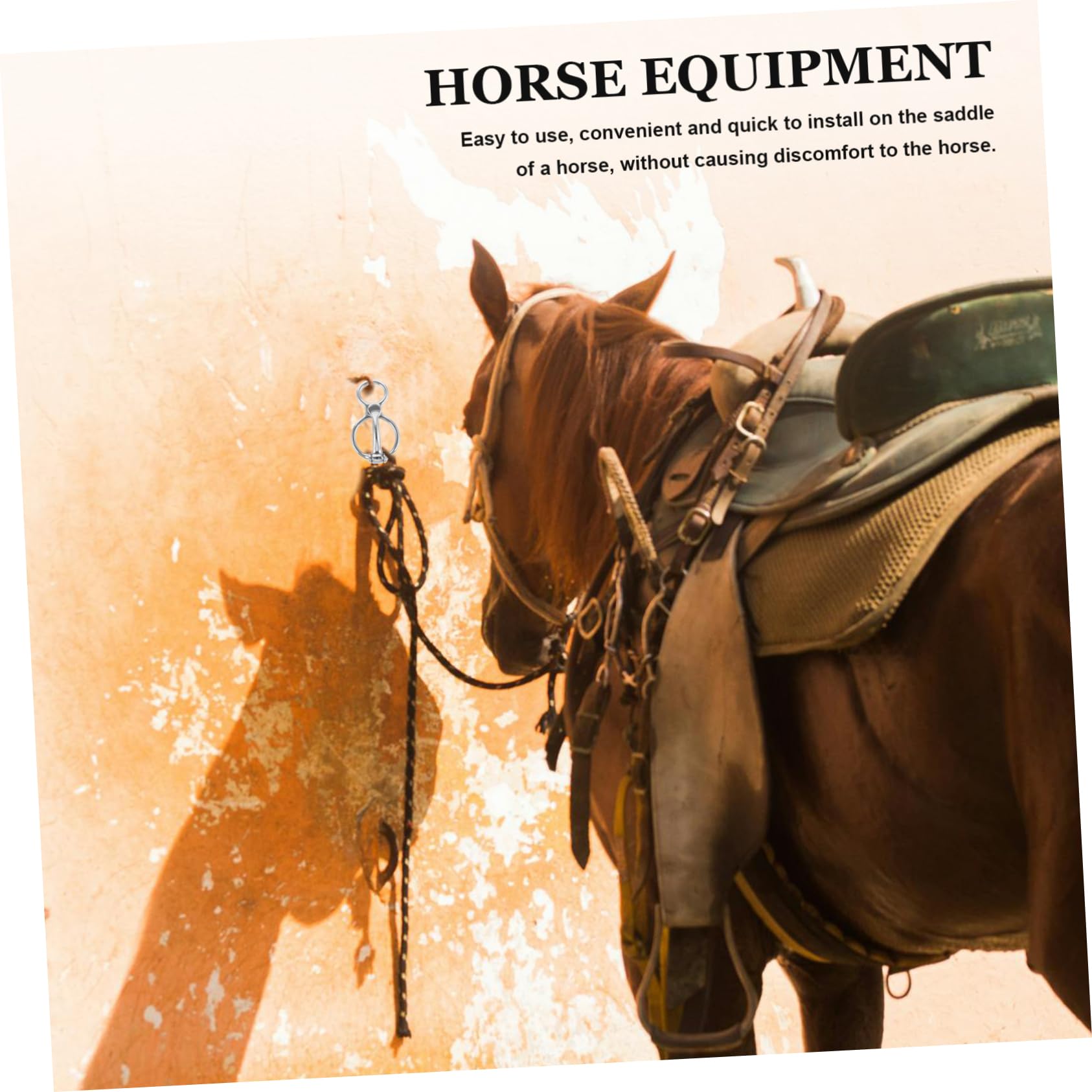 Toyvian Kit De Liberación De Cuerda para Caballos Anillas De Amarre De Acero Inoxidable Seguridad para Caballos Uso Puestos De Cuerdas