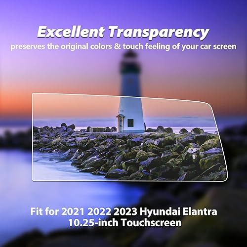 Miniatura 3 de LUWU - Protector de pantalla para Hyundai Elantra 2023 de 10.25 pulgadas, accesorios para Hyundai Elantra 2021-2023, pantalla de infoentretenimiento