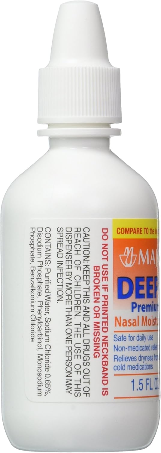 Deep Sea Saline Nasal Spray Generic for Ocean Nasal Moisturizing Spray 1.5 oz per Bottle Pack of 12 Bottles : Health & Household