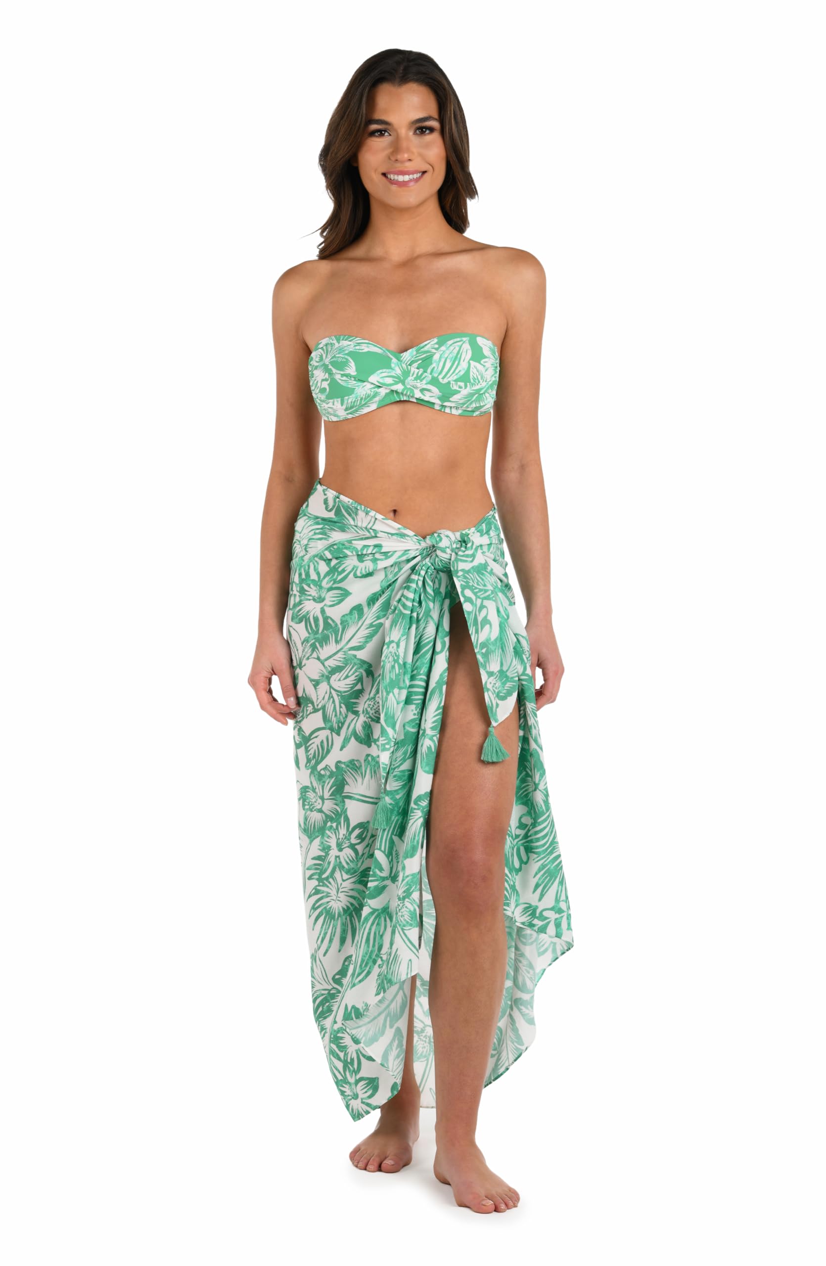 La Blanca Damen Pareo Wrap Swimsuit Cover Up Überwurf für Schwimmbekleidung (1er Pack)