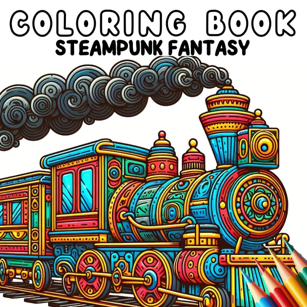 Coloring Book - Steampunk Fantasy (Coloring Book - Fantasy and Magic)