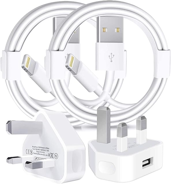 iPhone Charger Plug and Lightning Cable, [Apple MFi Certified] iPhone USB Fast Wall Charging Adapter with 2 Pack Lightning to USB Fast Charging Cord for iPhone 13/12/11/XS/XR/8/7/6/6s Plus/SE/iPad