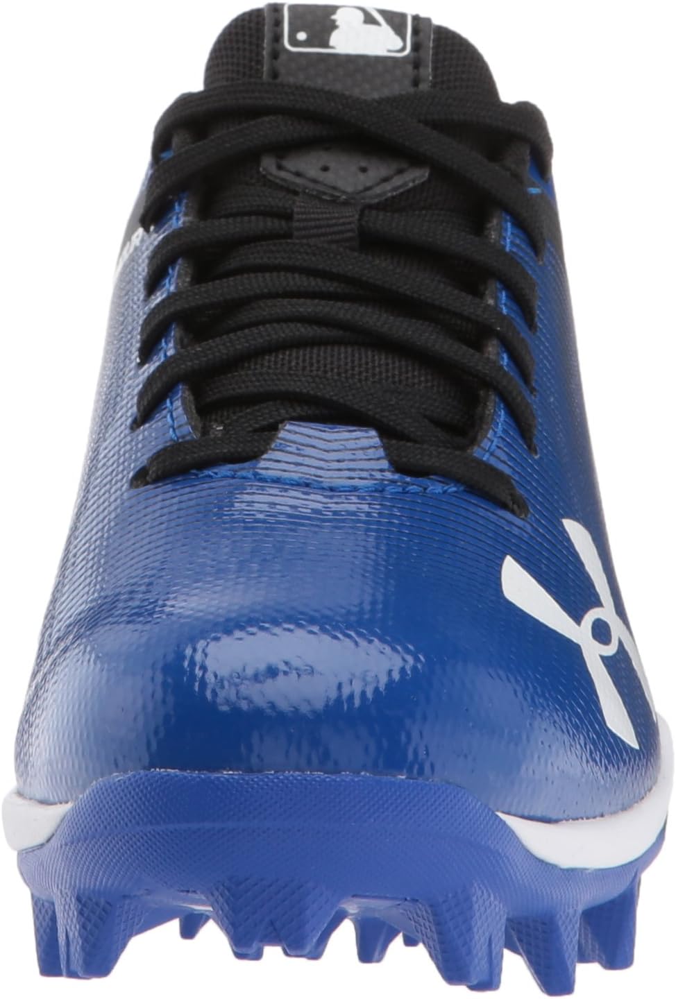 Under Armour Boy's Leadoff Low Jr. Rm Baseball Shoe 8 Toddler Black (041)/Team Royal