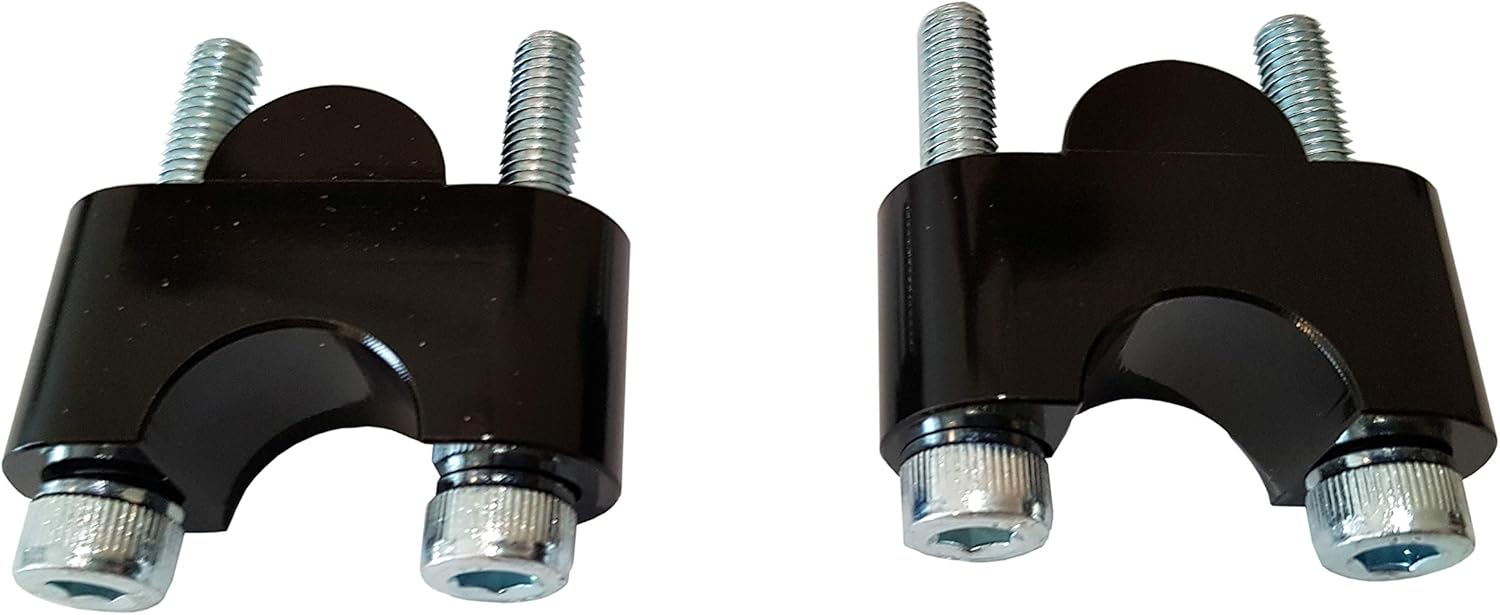 25S /// Risers for Handlebar of BMW R1150GS Motorcycle - 25mm up - Black