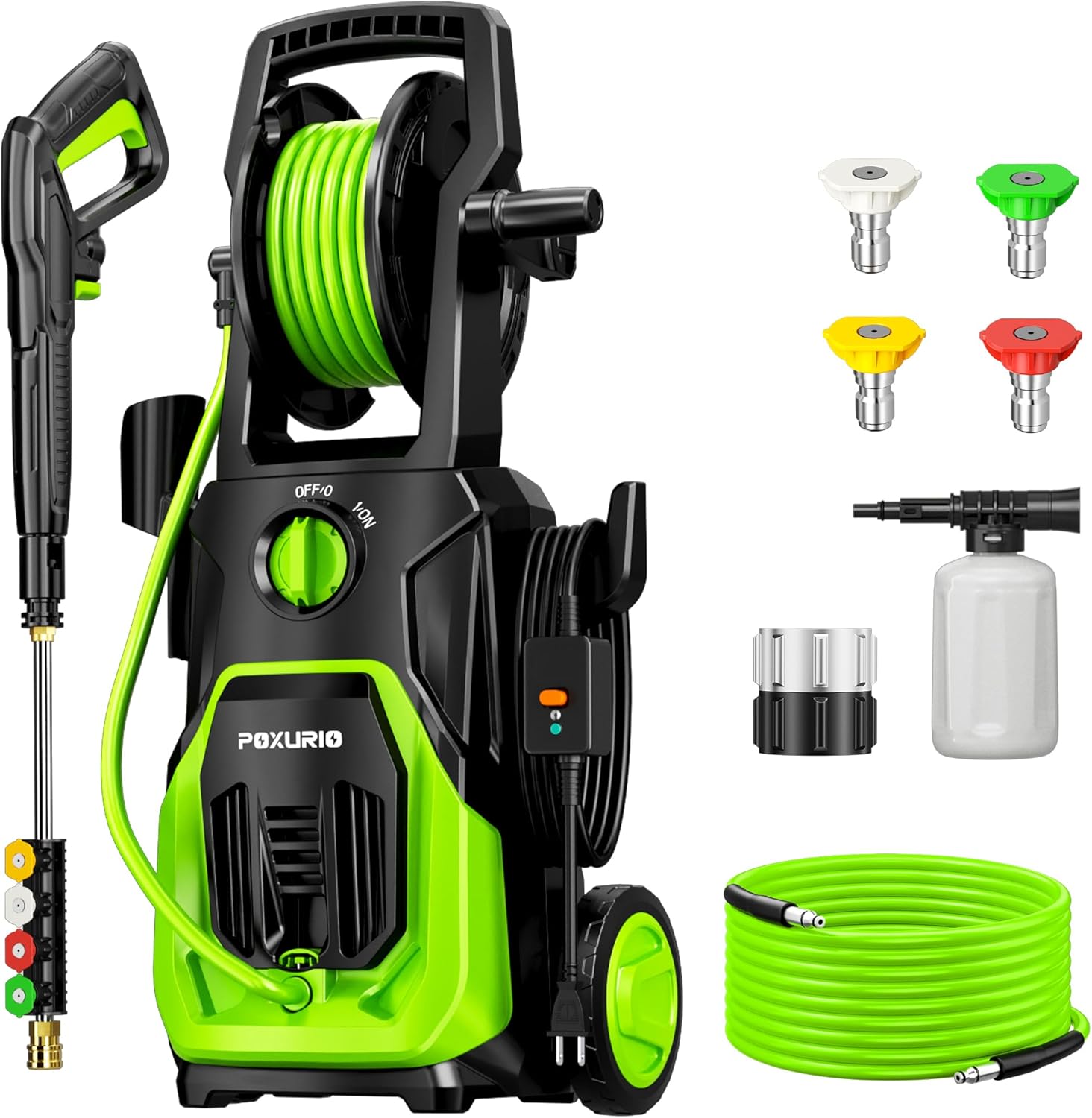Product image of Electric Pressure Washer, 4000PSI 2.8 GPM Power Washer with Foam Cannon 35FT Hose Electric High Pressure Washer for Fences, Patios, Decks, Patios and Cars Powerwasher
