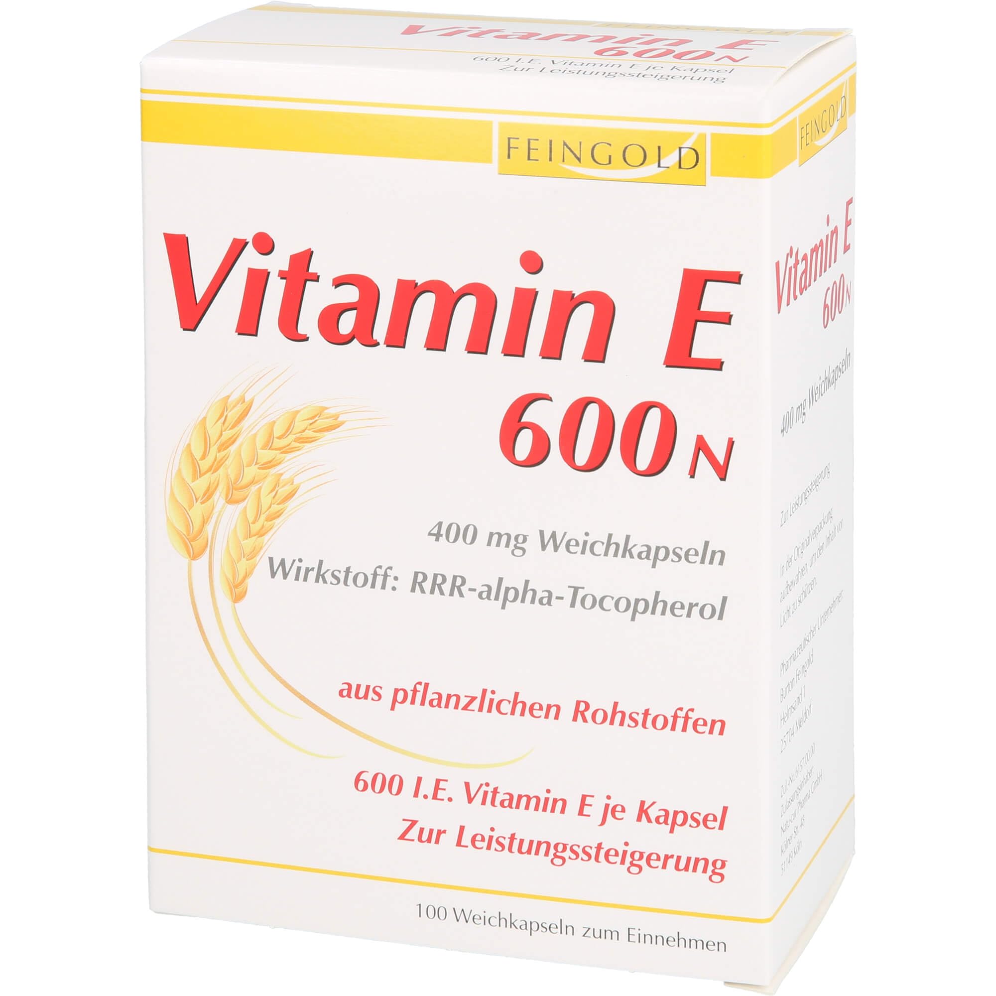 VITAMIN E 600 N Weichkapseln 100 St
