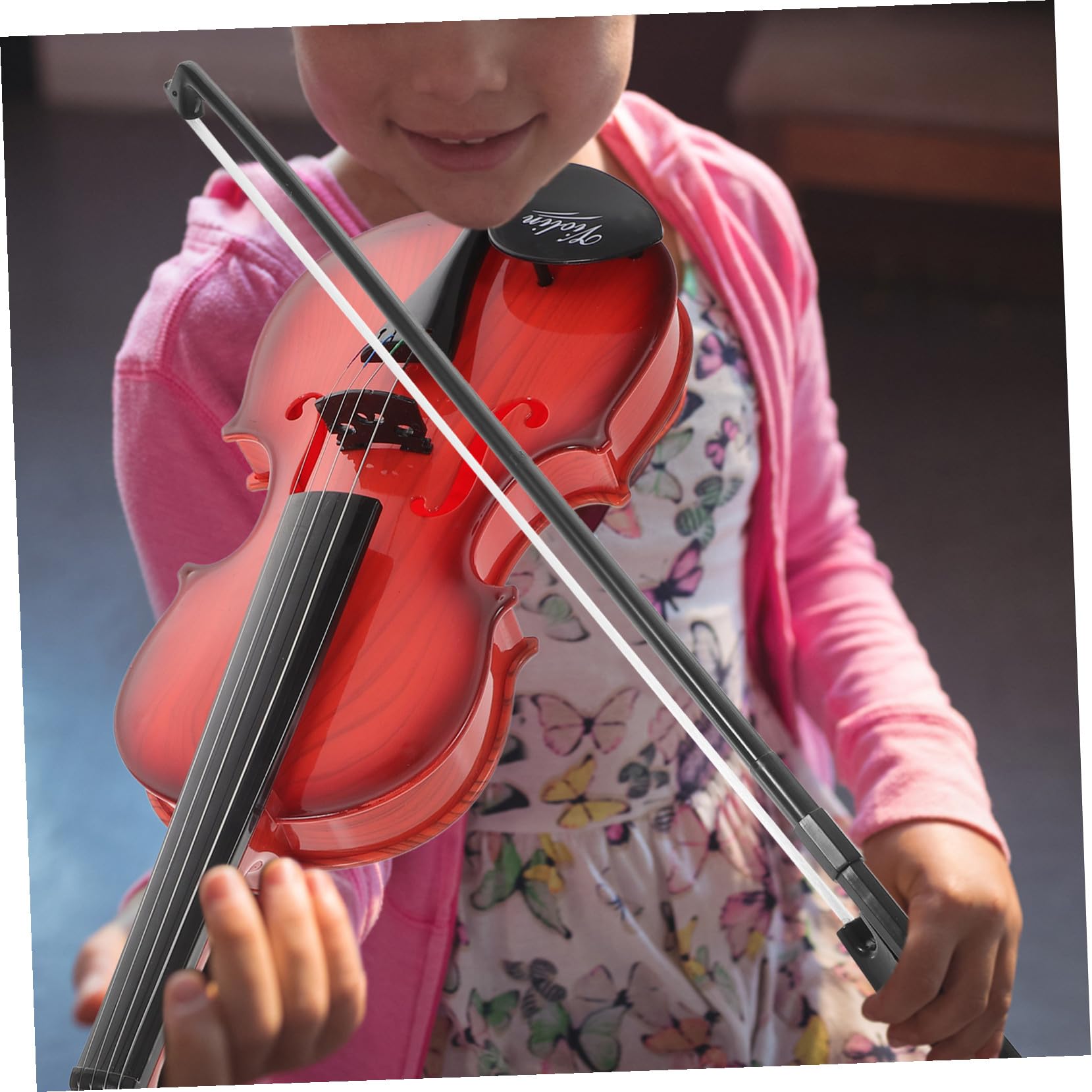Violino Giocattolo per Bambini in Plastica, Strumento Musicale Piccolo | Back To School Party, Corda Simulata Arco, per Educazione Musicale e Regalo Compleanno
