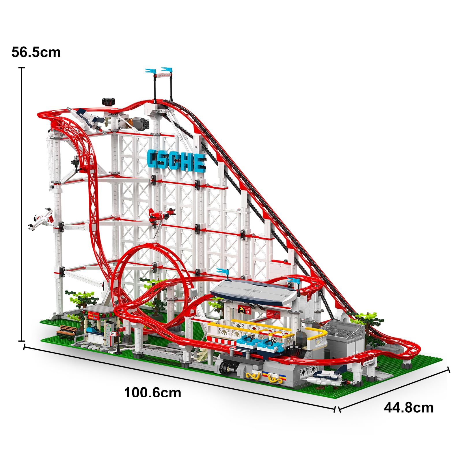 Mould King 11014 Technology Roller Coaster Set, 3646 Parts