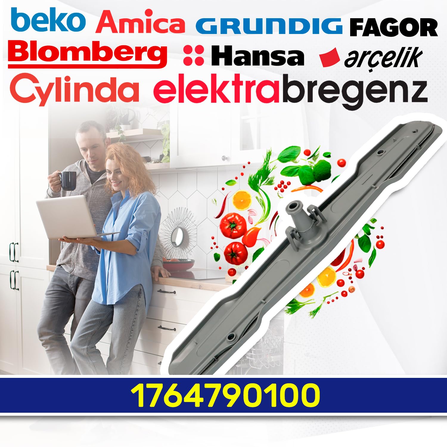 Bomann Geschirrspüler Korb Ablaufschlauch Für Geschirrspüler – Originalersatz Für Beko, Blomberg, Grundig Ablaufschlauch Geschirrspüler