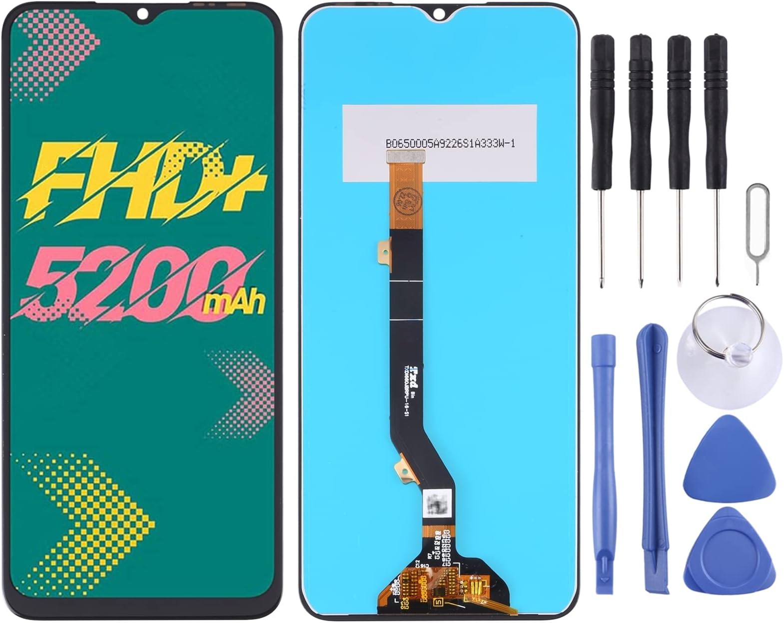 ZZjingliLCD Screen and Digitizer Full Assembly for Infinix Hot 11/Spark 8T KG6p X662