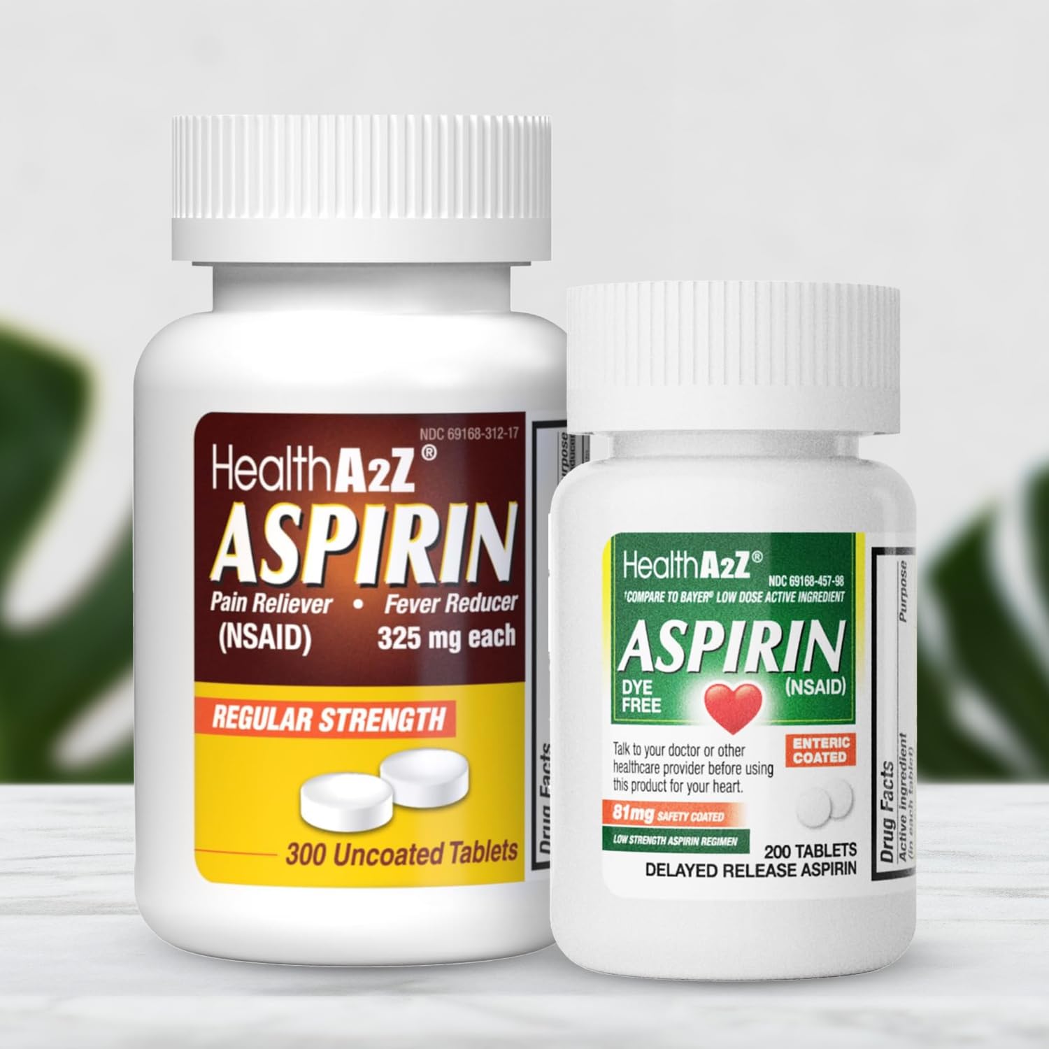 Amazon.com: HealthA2Z® Aspirin Bundle – 325mg Regular Strength