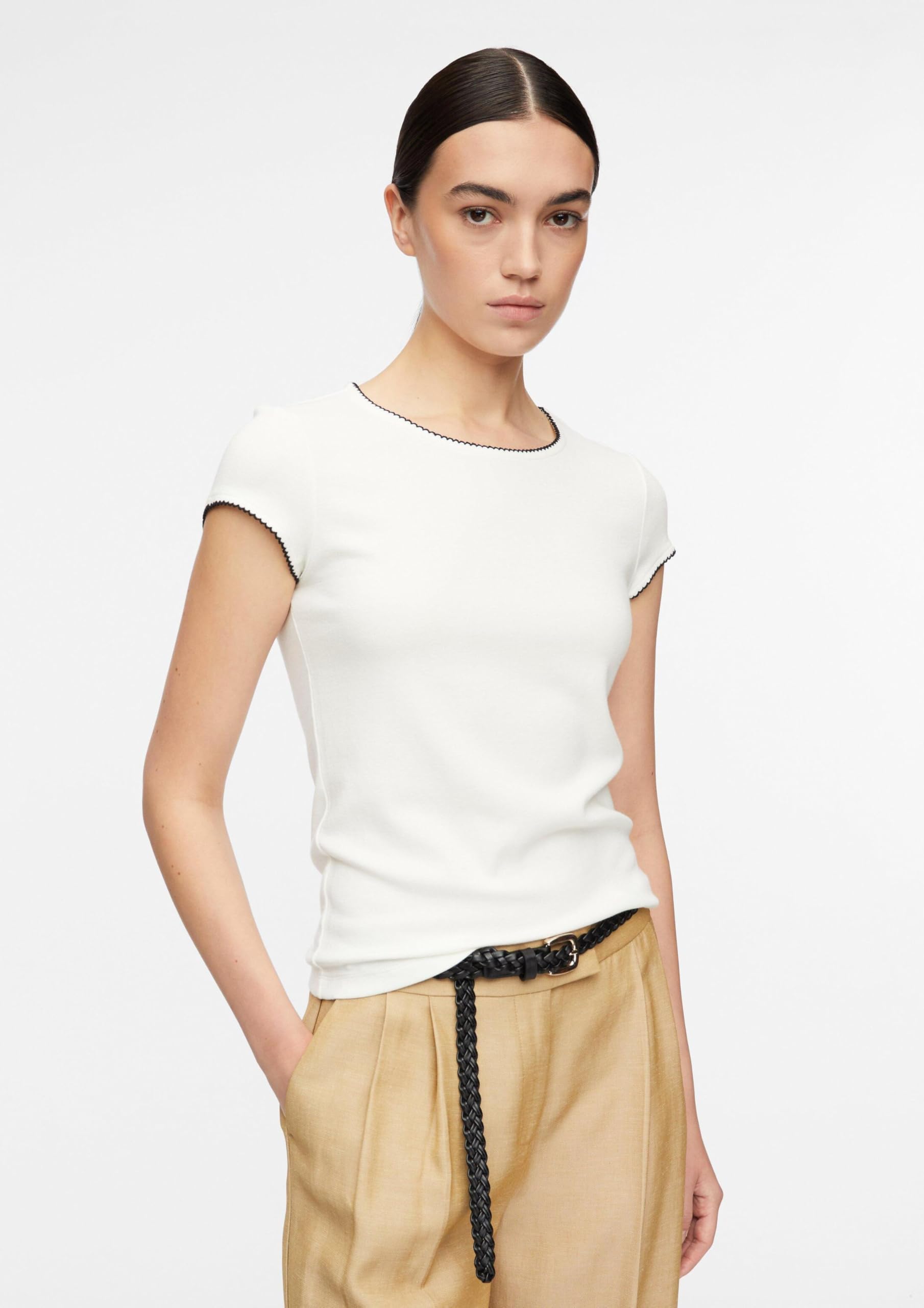 Comma Damen 2180568 T-Shirt (1er Pack)