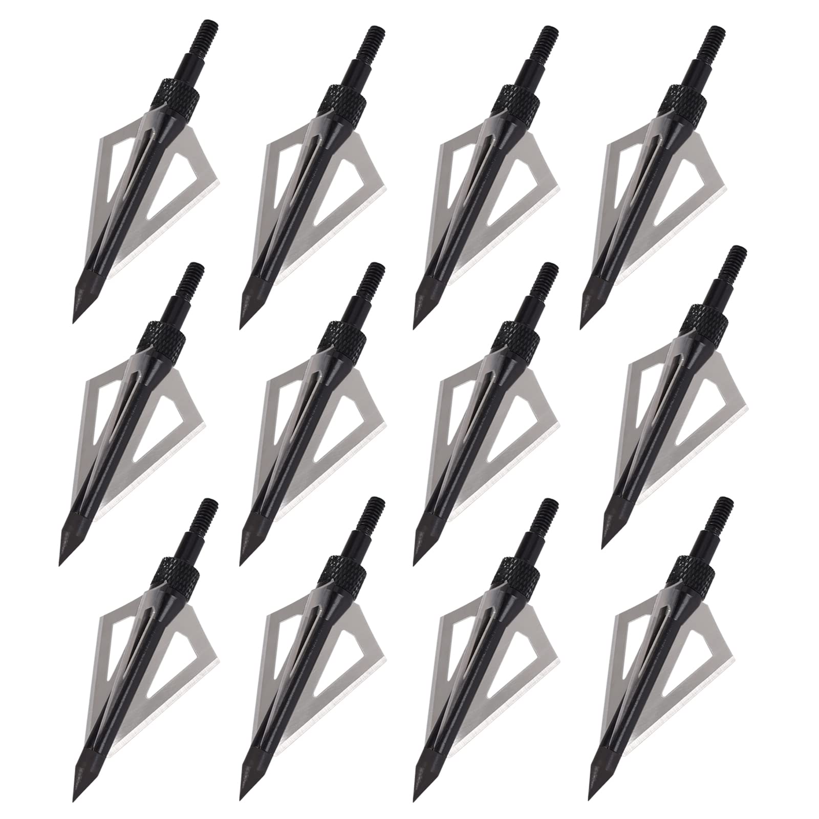 NIKA ARCHERY Lot de 12 pointes de flèches 100 grains pour tir à l'arc de chasse