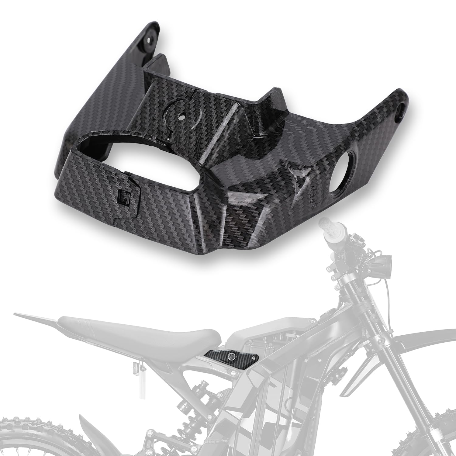 Sur Ron pokrowiec ochronny na komorę baterii, wzór włókna węglowego do SurRon Light Bee X/S Elektro-Dirt Bike