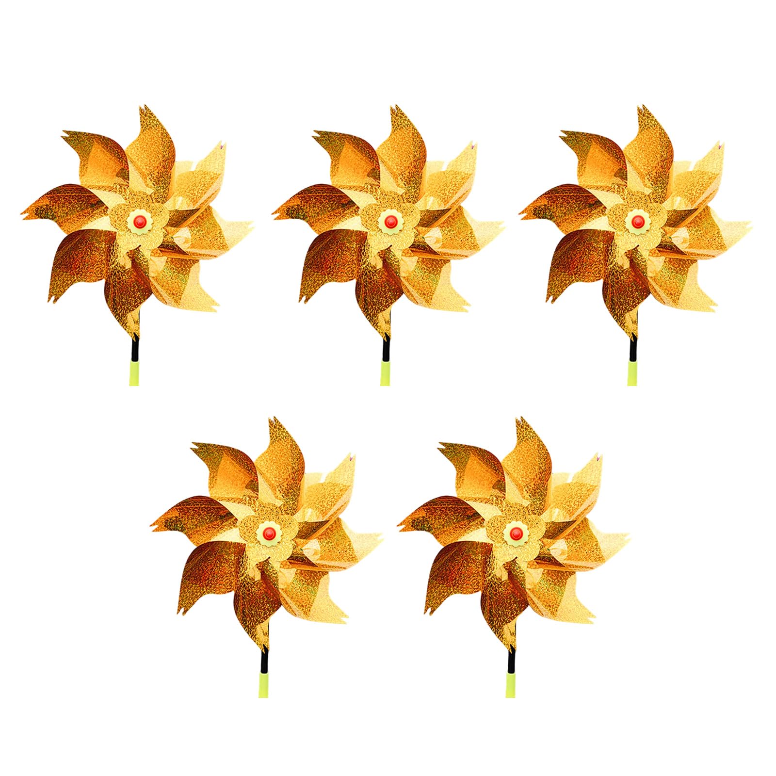 5Pcs Spinner Flower Windmill Toy Garden Spinner for Windmill Yard Garden Balcony Rainbow Rainbow Wind