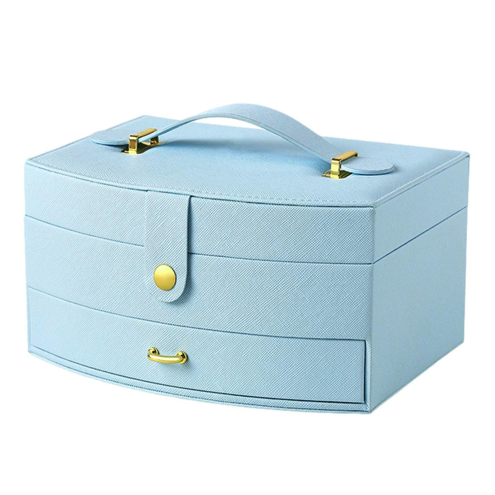 Rangement Bijoux Porte-boucles d'oreilles double couche boîte pour femmes