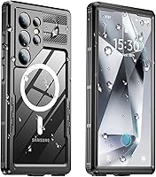 Vista 28 de Funda impermeable para Samsung Galaxy S23 Ultra, IP68 bajo el agua, a prueba de golpes militares de 12 pies, a prueba de polvo, pantalla y protector