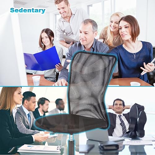 Miniatura 4 de Silla de oficina de malla negra 3PC