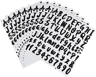 10 Sheets Alphanumeric Label Numbers Stickers Automotive Stickers Car Sign Address Number Decal House Numbers for Mailbox Alphabet Stickers Letters Numbers Decals Stickers Post PVC