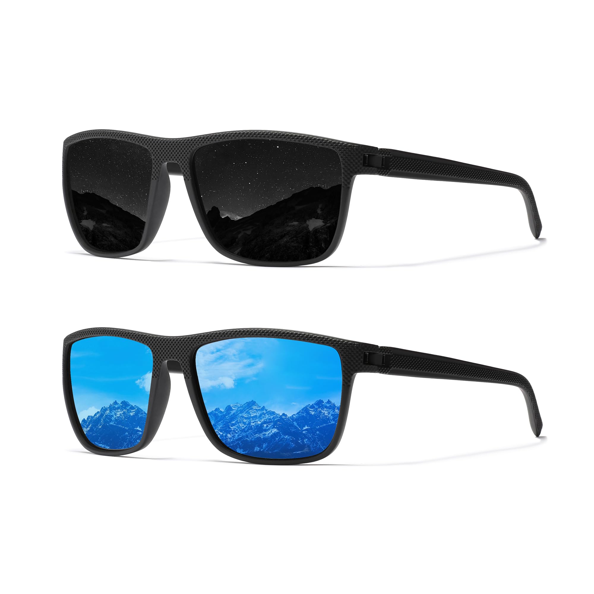 Classic Square Sunglasses for Men and Women Lightweight Polarized Drivers Sunglasses with UV Protection H1