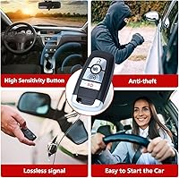 Vista 5 de Keyless Entry Smart Remote Key Fob Replacement for Ford Bronco 2021-2023 Edge Explorer 2017-2022 Escape 2010-2022 Maverick 2022 Ranger XLT, 902MHz