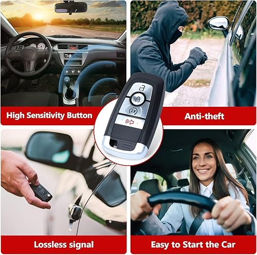 Miniatura 5 de Reemplazo de llavero remoto inteligente de entrada sin llave para Ford Bronco 2021-2023 Edge Explorer 2017-2022 Escape 2010-2022 Maverick 2022