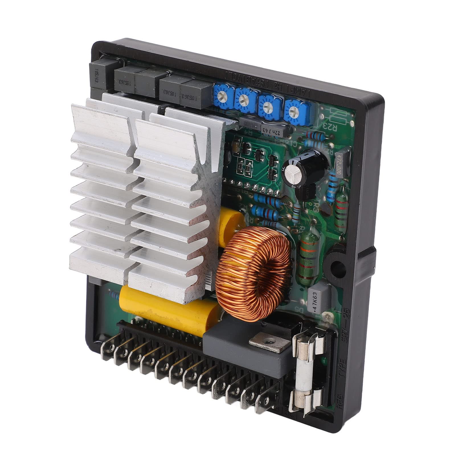 Haofy Regulador de Voltaje Avanzado Mecc Alte SR7-2 ABS AVR Board, Configuraciones Simples, Rendimiento Estable, Adecuado para Salidas de Energía Monofásicas, de Protección Confiable