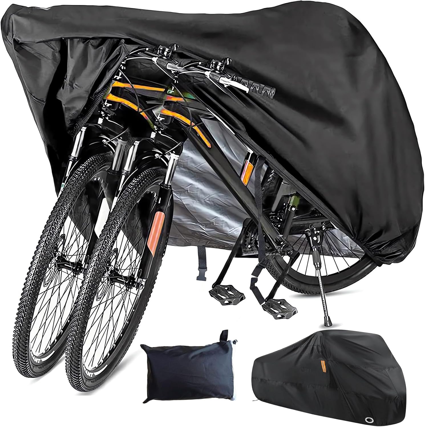 Bike Cover Outdoor Waterproof Bicycle Cover, Bike Cover for 1 or 2