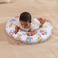 Vista 5 de Almohada de lactancia para bebé, almohada ajustable para alimentación con biberón, esencial para lactancia materna para mamá y bebé más saludable