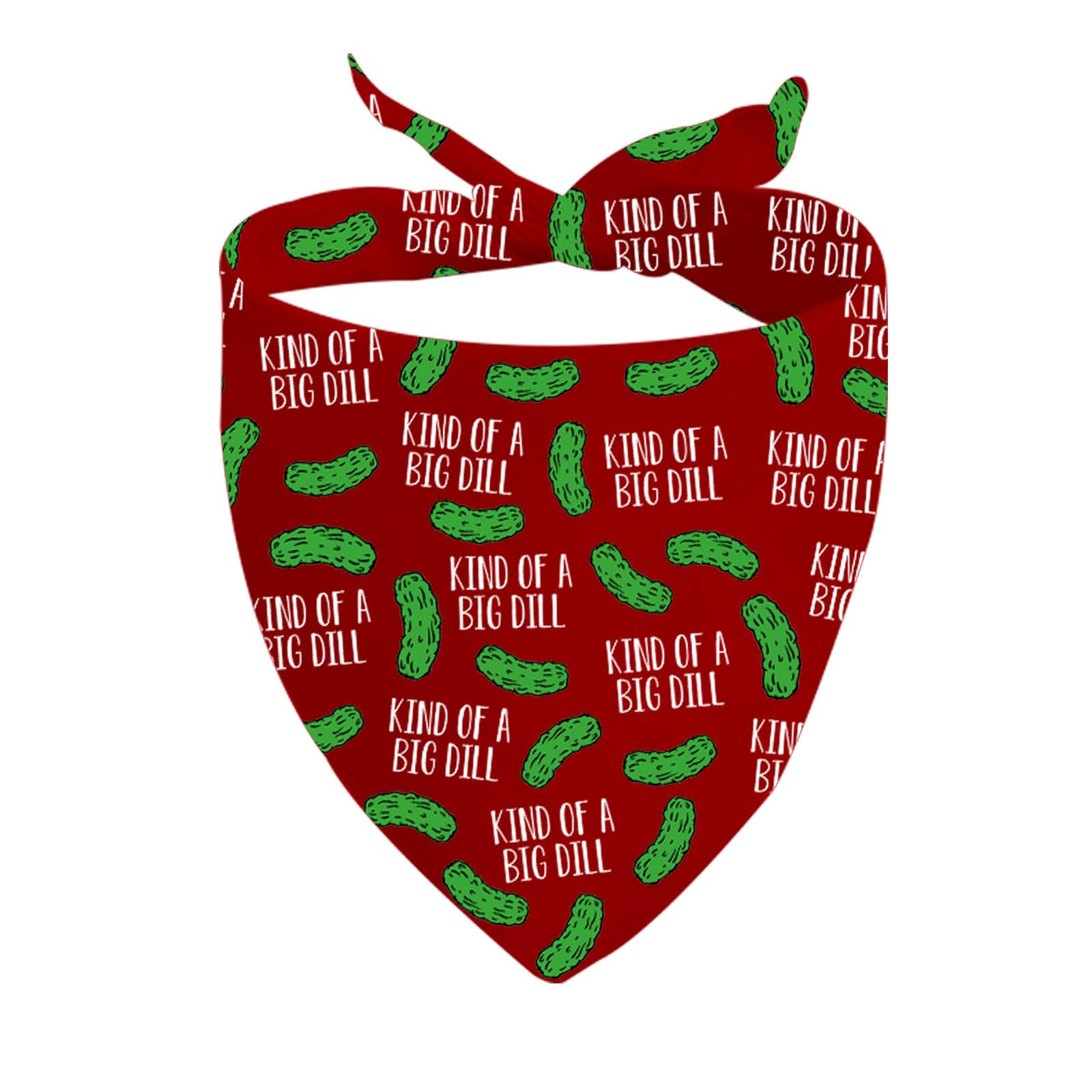 Cadeau pour amateurs de cornichons : bandana JXGZSO rigolo pour chien en forme d'aneth