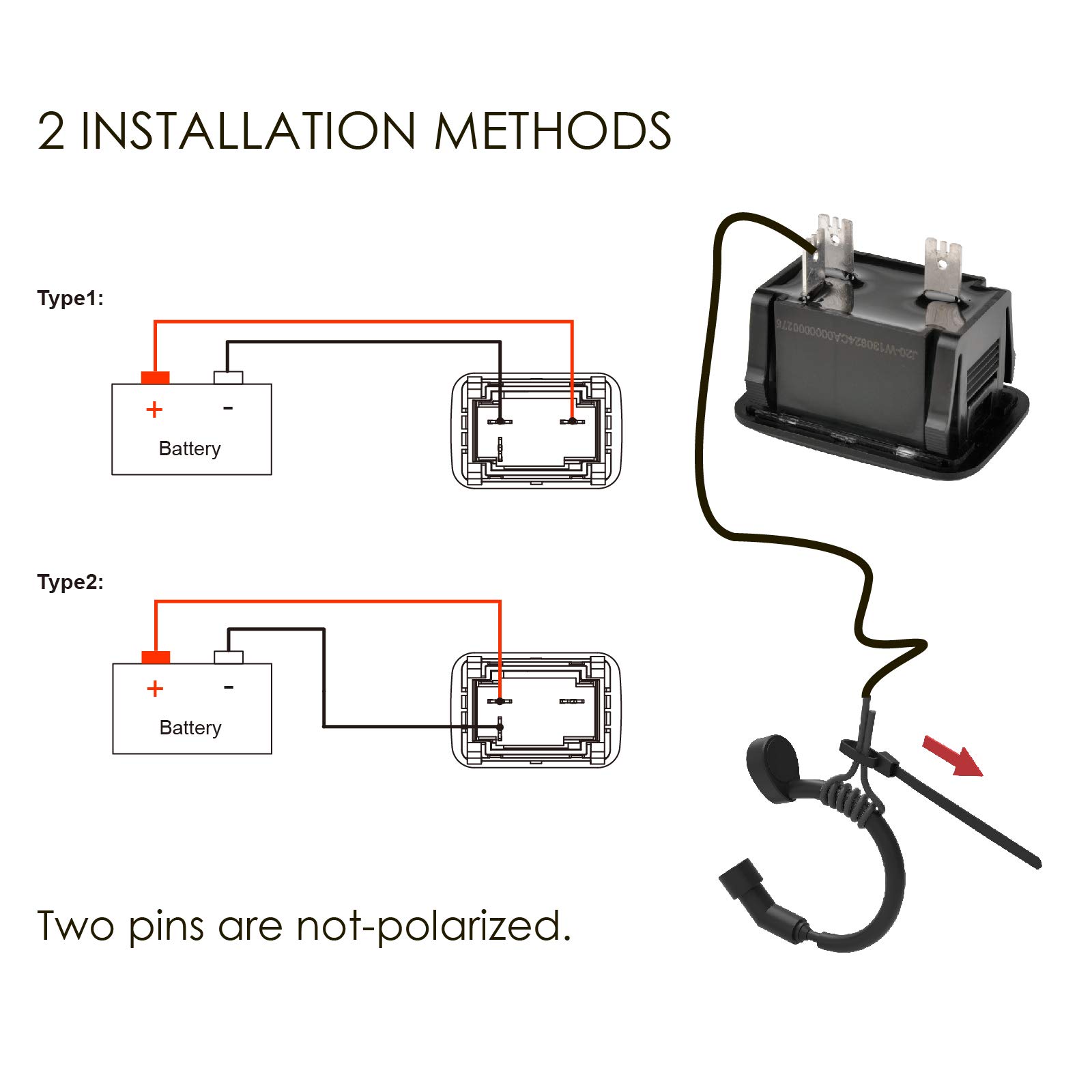 Jayron Compteur Horaire LED Numérique AC/DC 5-277V - Maintenance Réinitialisable Pour Tondeuse, Moto, Générateur, Moteur