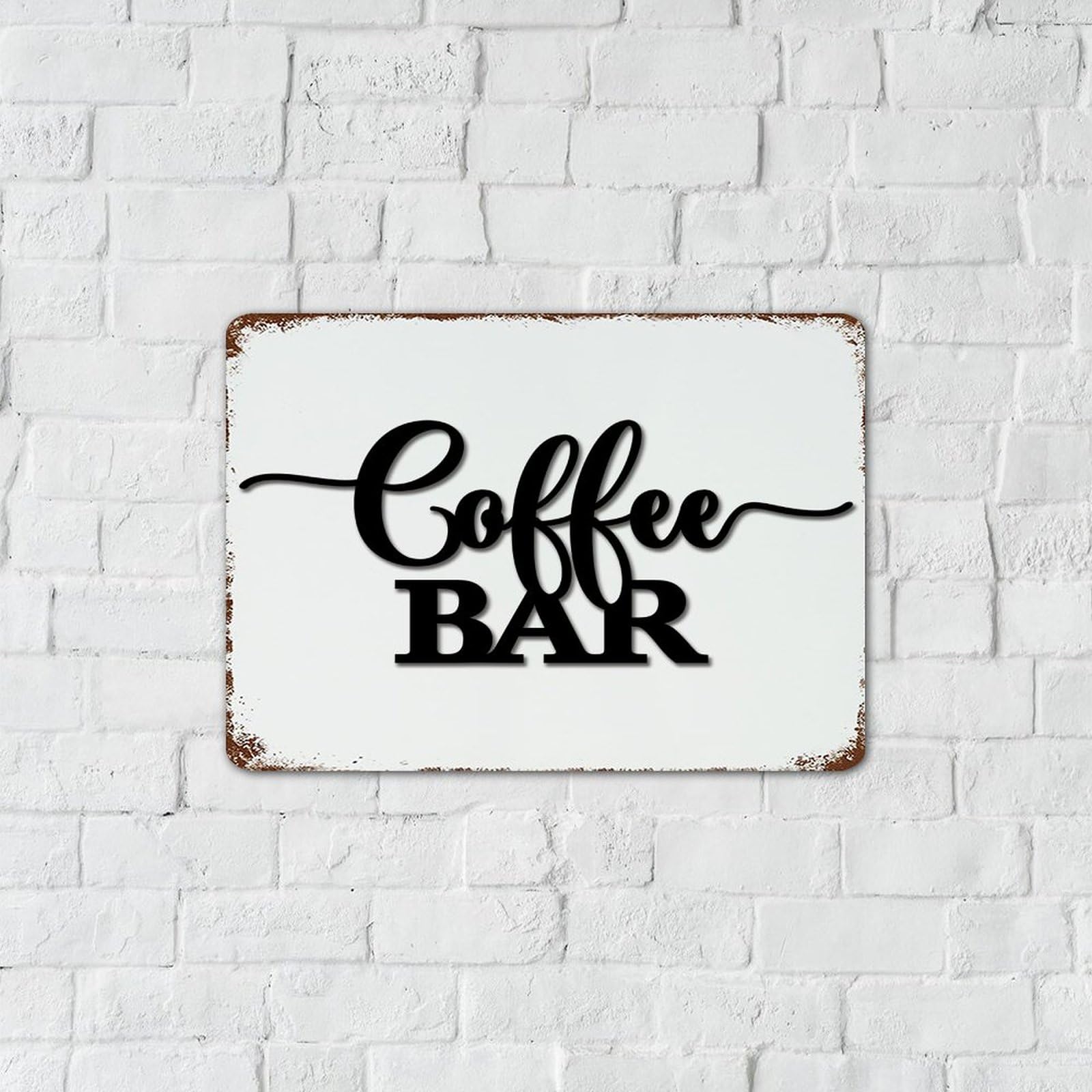 Koffiebar vintage metalen borden buiten land slaapkamer Koffiebar vintage metalen borden buiten land slaapkamer