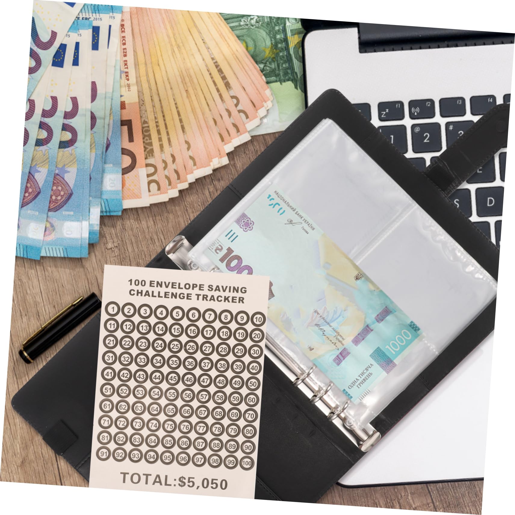 NUOBESTY Elegante Raccoglitore Per Coppie Confezione Da 4 Con Buste E Tasche Per Carte