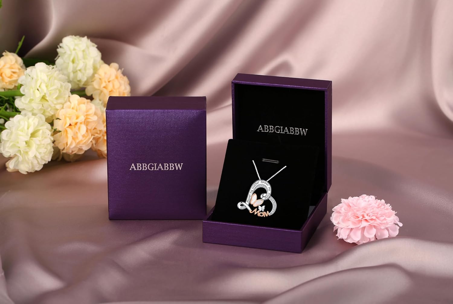 Mothers Day Gifts for Women 925 Sterling Silver Mother and Daughter Son Love Heart Pendant Necklace Jewelry Gifts for Grandmother Mom Daughter Wife - Image 7