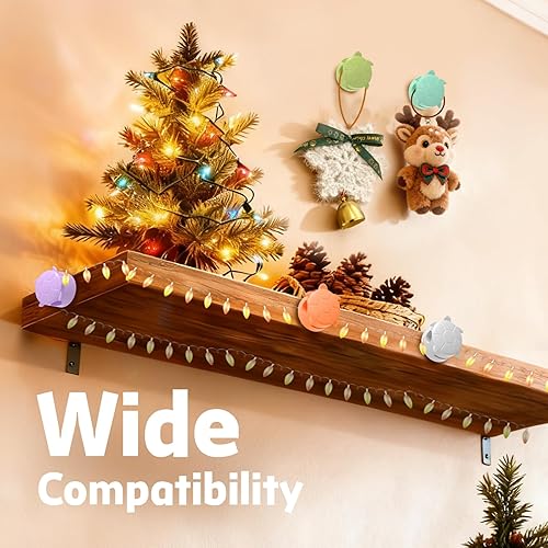 Miniatura 7 de Paquete de 8 clips giratorios para cables, organizador de cables, soporte de cable de resorte para mesita de noche, soportes de cables para cables