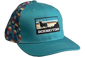 Sunset Santa Fe Back/Teal Flatbill - Rodeo Time