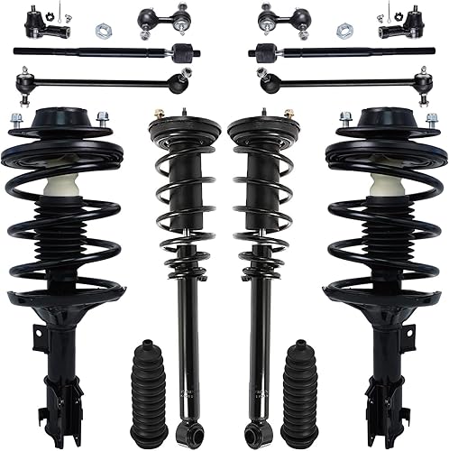 Miniatura 330 de Detroit Axle - Kit de puntales delanteros de 6 piezas para Chevrolet Aveo Aveo5 Pontiac G3 Wave, barra estabilizadora, varillas de acoplamiento